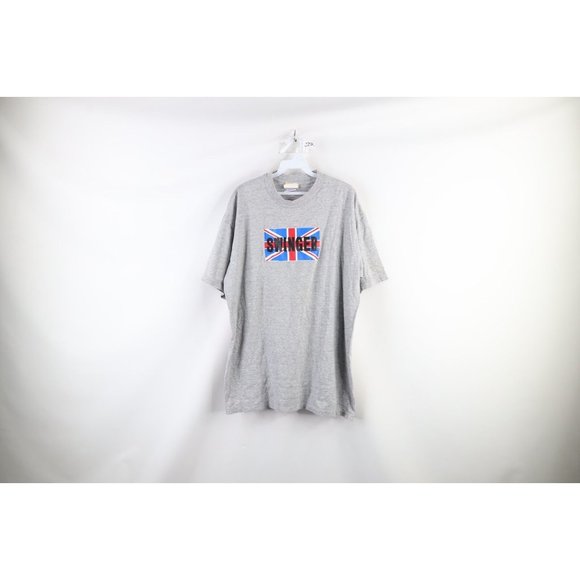 Vintage 90s XL Swinger Austin Powers The Spy Who Shagged Me T-Shirt Gray USA